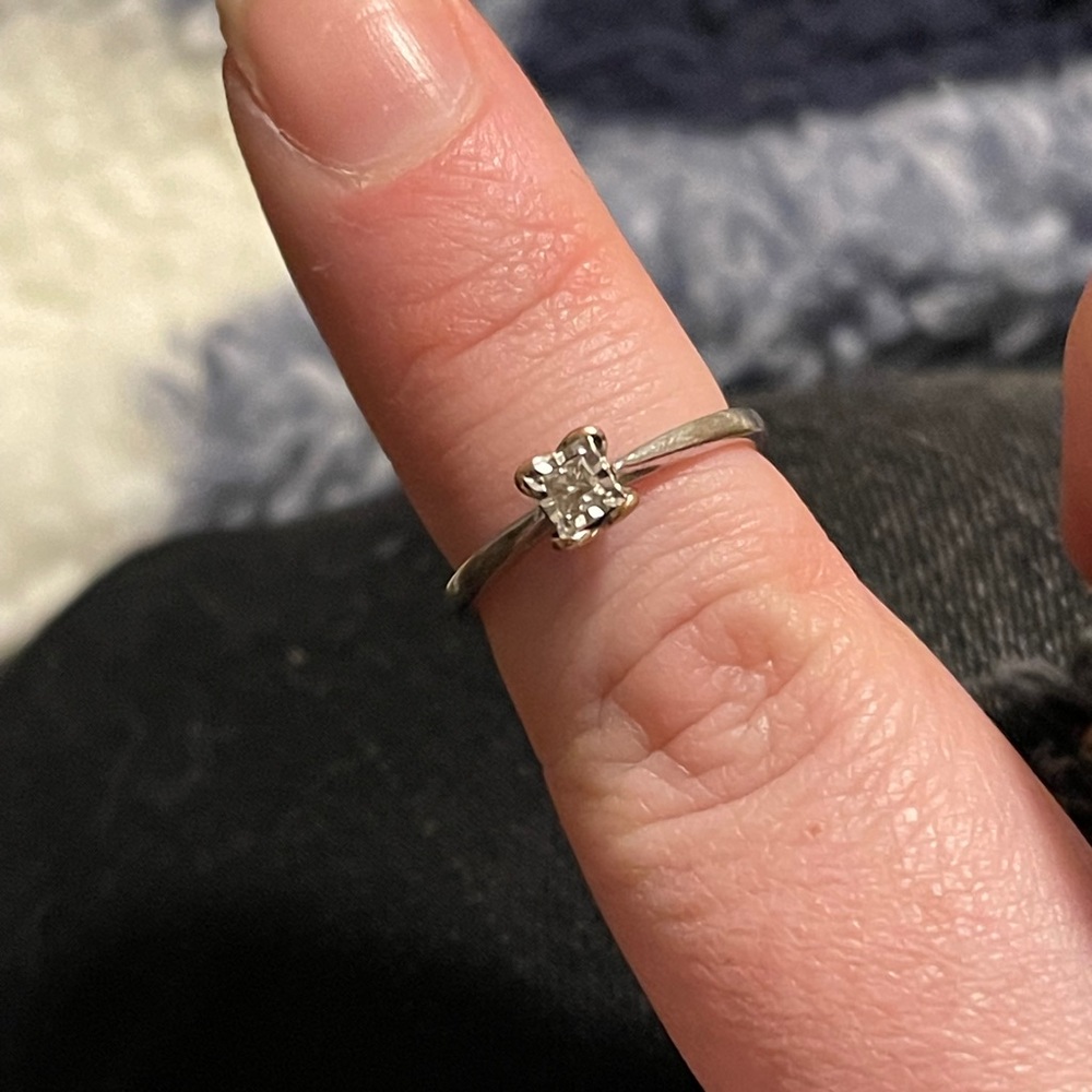 Diamond promise ring